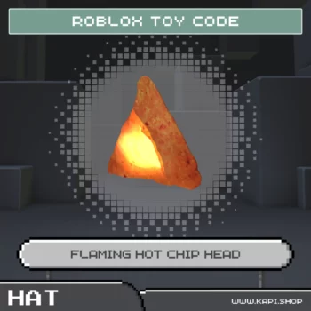 โค้ดเกม Roblox - Flaming Hot Chip Head