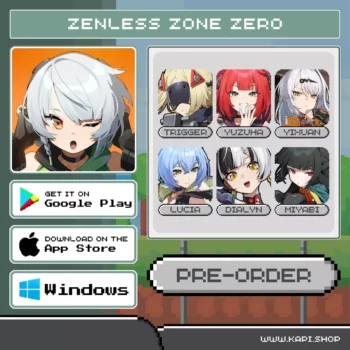 ไอดี Zenless Zone Zero (Pre-Order) - เลือกตัวละครแรงค์ S
