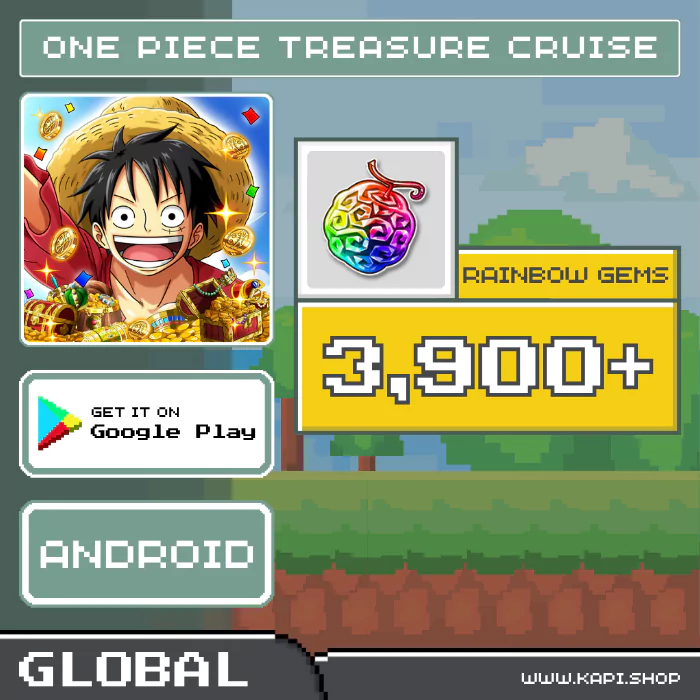 ไอดี ONE PIECE TREASURE CRUISE (Global-Android) - 3,900+ Rainbow Gems