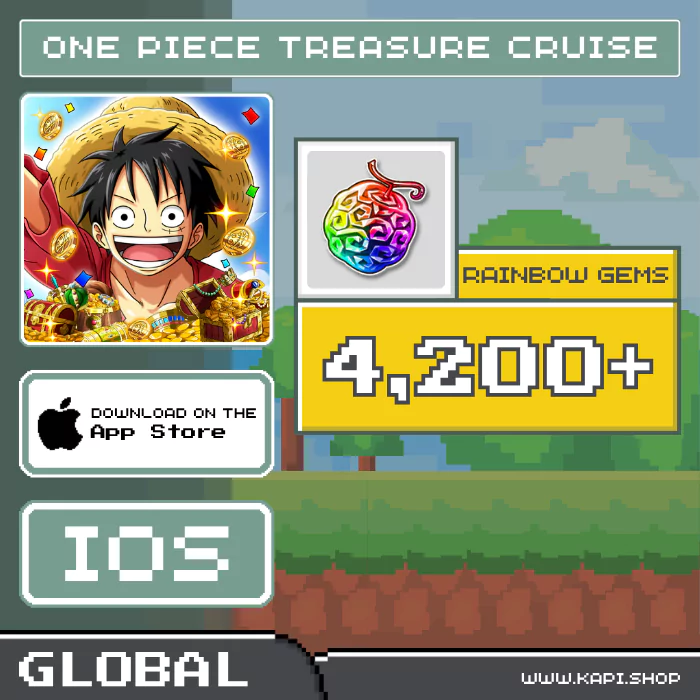 ไอดี ONE PIECE TREASURE CRUISE (Global-iOS) - 4,200+ Rainbow Gems