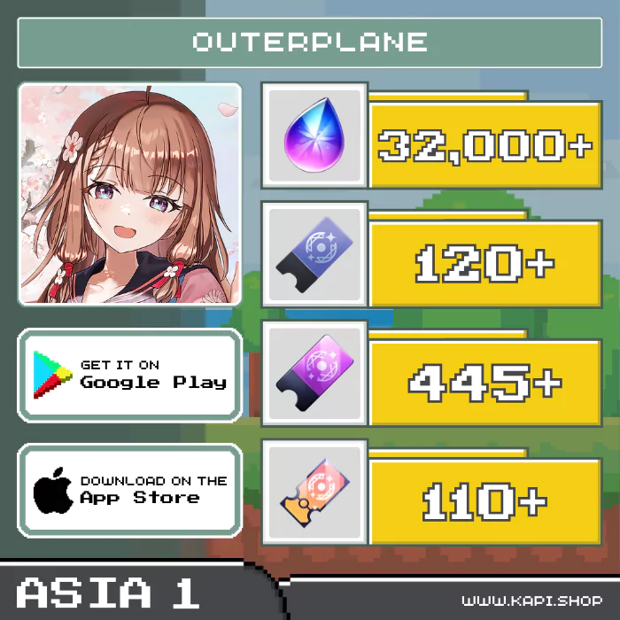 ไอดี OUTERPLANE (Asia 1) - 32,000+ Ether