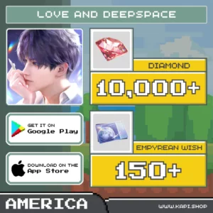 ไอดี Love and Deepspace (America) - 10,000+ Diamonds