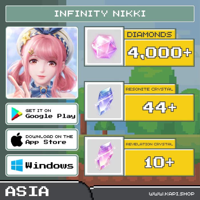 ไอดี Infinity Nikki (Asia) - 4,000+ Diamonds