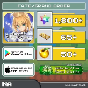 ไอดี Fate/Grand Order (NA) - 1,800+ Saint Quartz