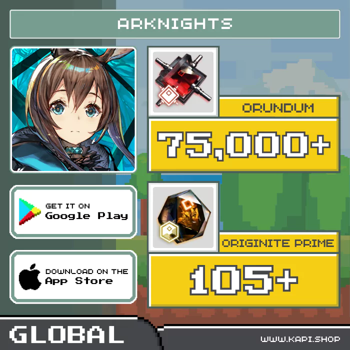 ไอดี Arknights (Global) - 75,000+ Orundum