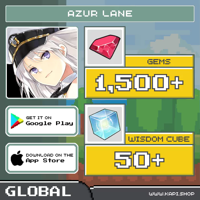 ไอดี Azur Lane (Global) - 1,500+ Gems