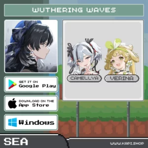 ไอดี Wuthering Waves (SEA) - Camellya + Verina + สุ่มตัวละคร 5 ดาว 0-2 ตัว