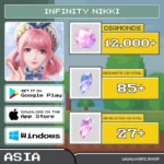 ไอดี Infinity Nikki (Asia) - 12,000+ Diamonds