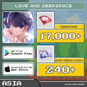 ไอดี Love and Deepspace (Asia) - 17,000+ Diamonds