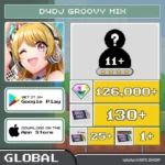 ไอดี D4DJ Groovy Mix (Global) - 126,000+ Diamonds + สุ่มตัวละคร 4 ดาว 11 ตัวขึ้นไป