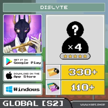 ไอดี Dislyte (Global-S2) - 440 Records + สุ่มตัวละคร 5 ดาว 4 ตัว