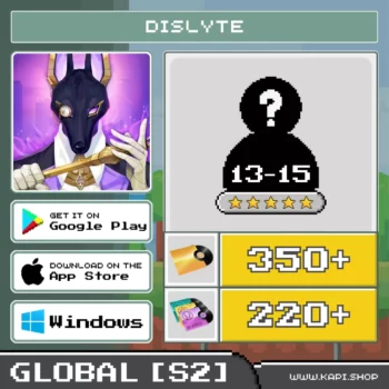 ไอดี Dislyte (Global-S2) - 570 Records + สุ่มตัวละคร 5 ดาว 13-15 ตัว