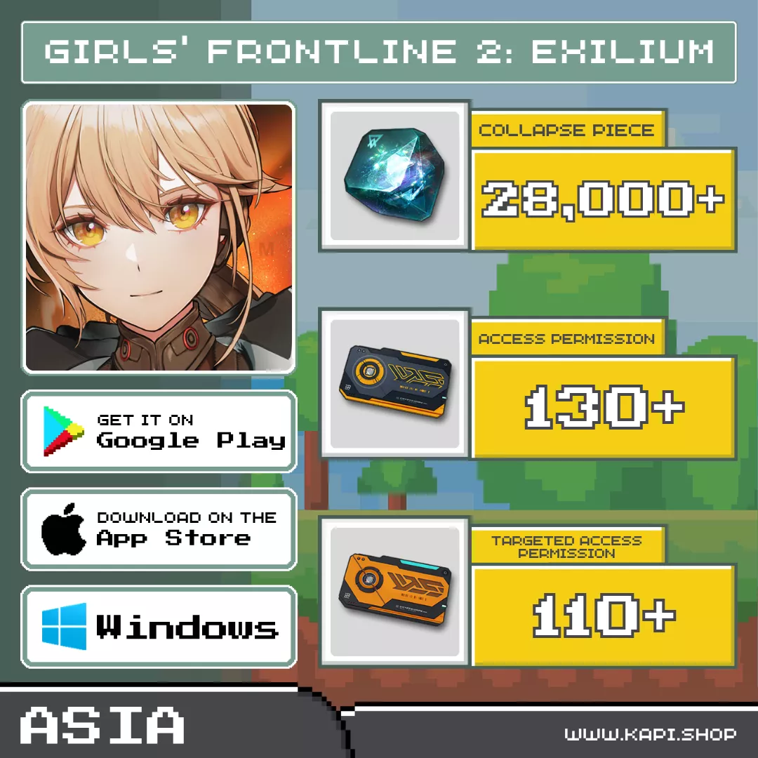ไอดี GIRLS FRONTLINE 2: EXILIUM (Asia) - 28,000+ Collapse Piece ไอดี GIRLS FRONTLINE 2: EXILIUM (Asia) - 28,000+ Collapse Piece