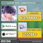 ไอดี Love and Deepspace (Asia) – 13,000+ Diamonds