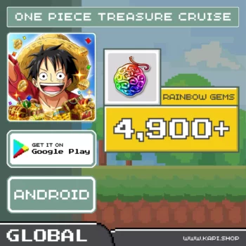 ไอดี ONE PIECE TREASURE CRUISE (Global-Android) - 4,900+ Rainbow Gems