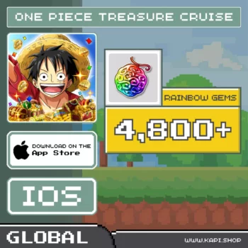 ไอดี ONE PIECE TREASURE CRUISE (Global-iOS) - 4,800+ Rainbow Gems