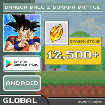 ไอดี DRAGON BALL Z DOKKAN BATTLE (Global-Android) - 12,500+ Dragon Stone