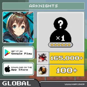 ไอดี Arknights (Global) - 165,000+ Orundum + สุ่มตัวละคร 6 ดาว 1 ตัว