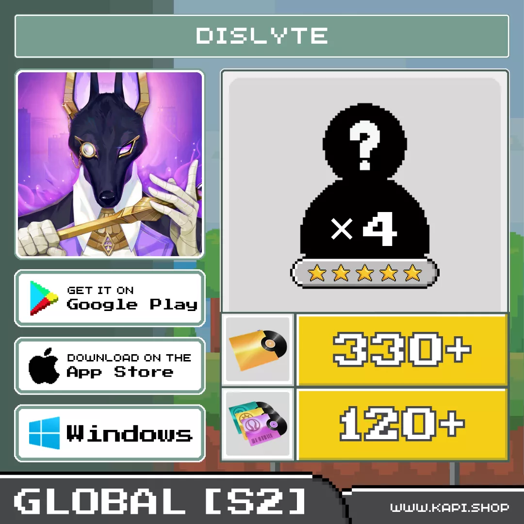 ไอดี Dislyte (Global-S2) - 450 Records + สุ่มตัวละคร 5 ดาว 4 ตัว ไอดี Dislyte (Global-S2) - 450 Records + สุ่มตัวละคร 5 ดาว 4 ตัว